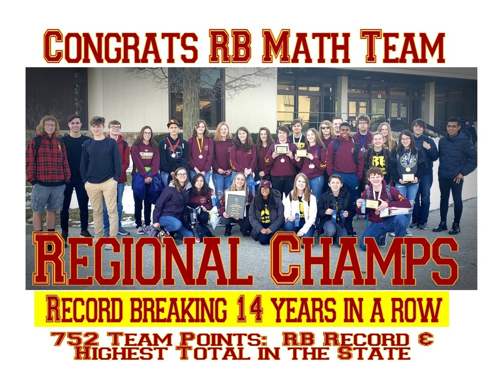RB Math Team:  Regional Champs