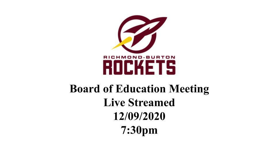 BOE Meeting to be Live Streamed