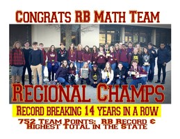 RB Math Team: Regional Champs